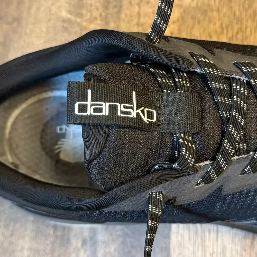Dansko Peony Sneaker Mesh Arch Support Neutral Athletic Black Shoe Women's 38